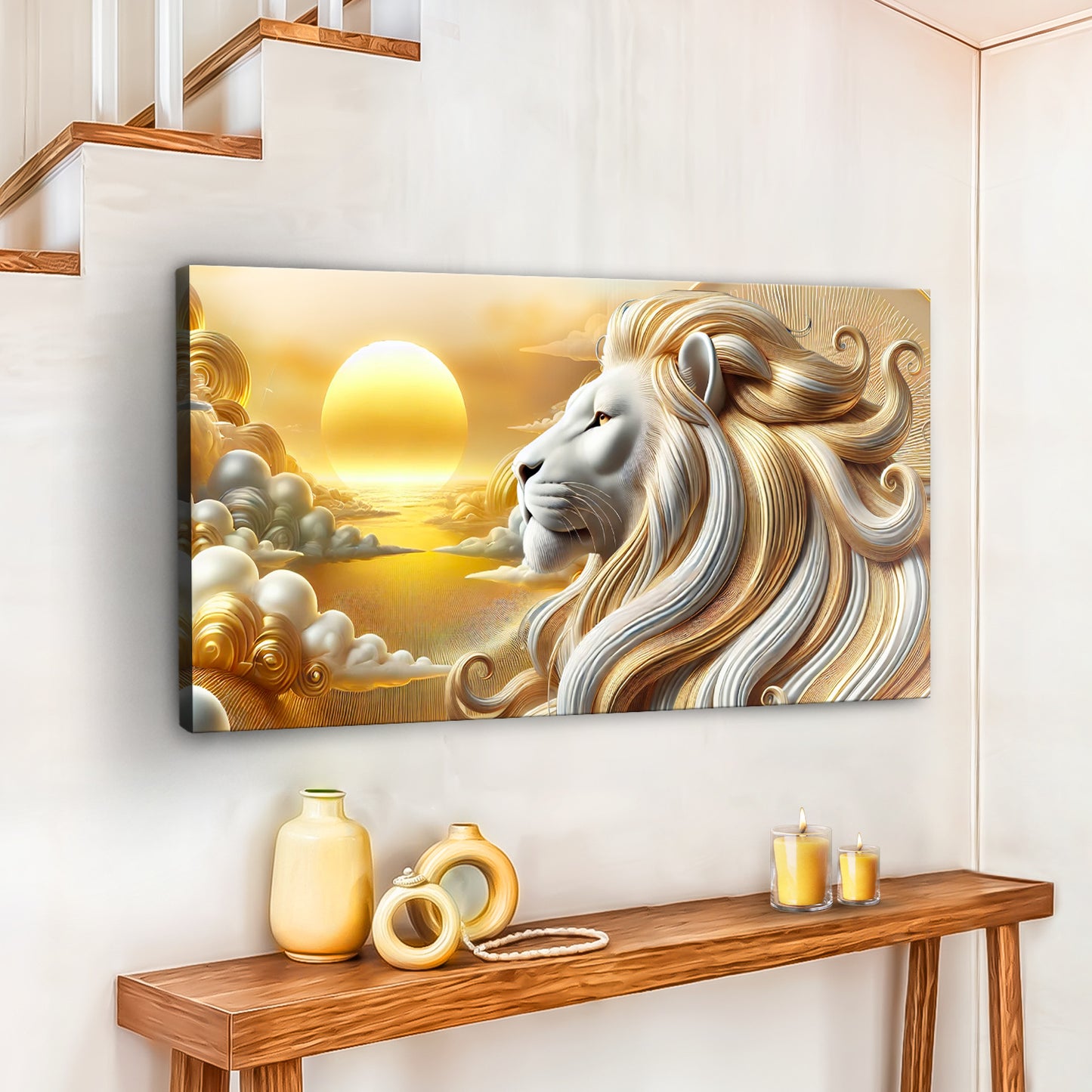 3D Majestic Lion Wall Art V