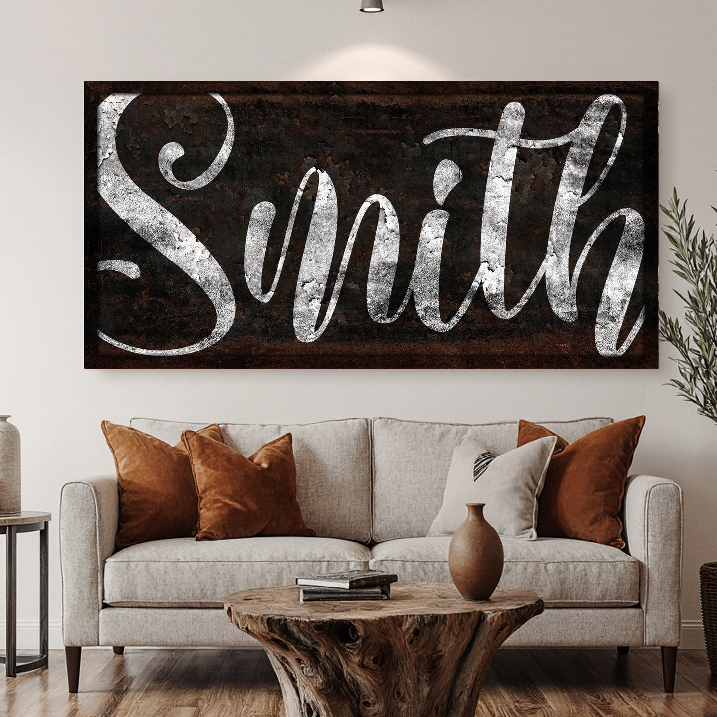 Personalized Family Last Name Wall Sign