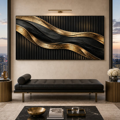 Luxury Obsidian Waves