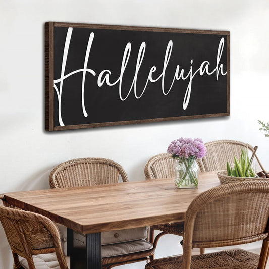 Rustic Hallelujah Faith Sign IV