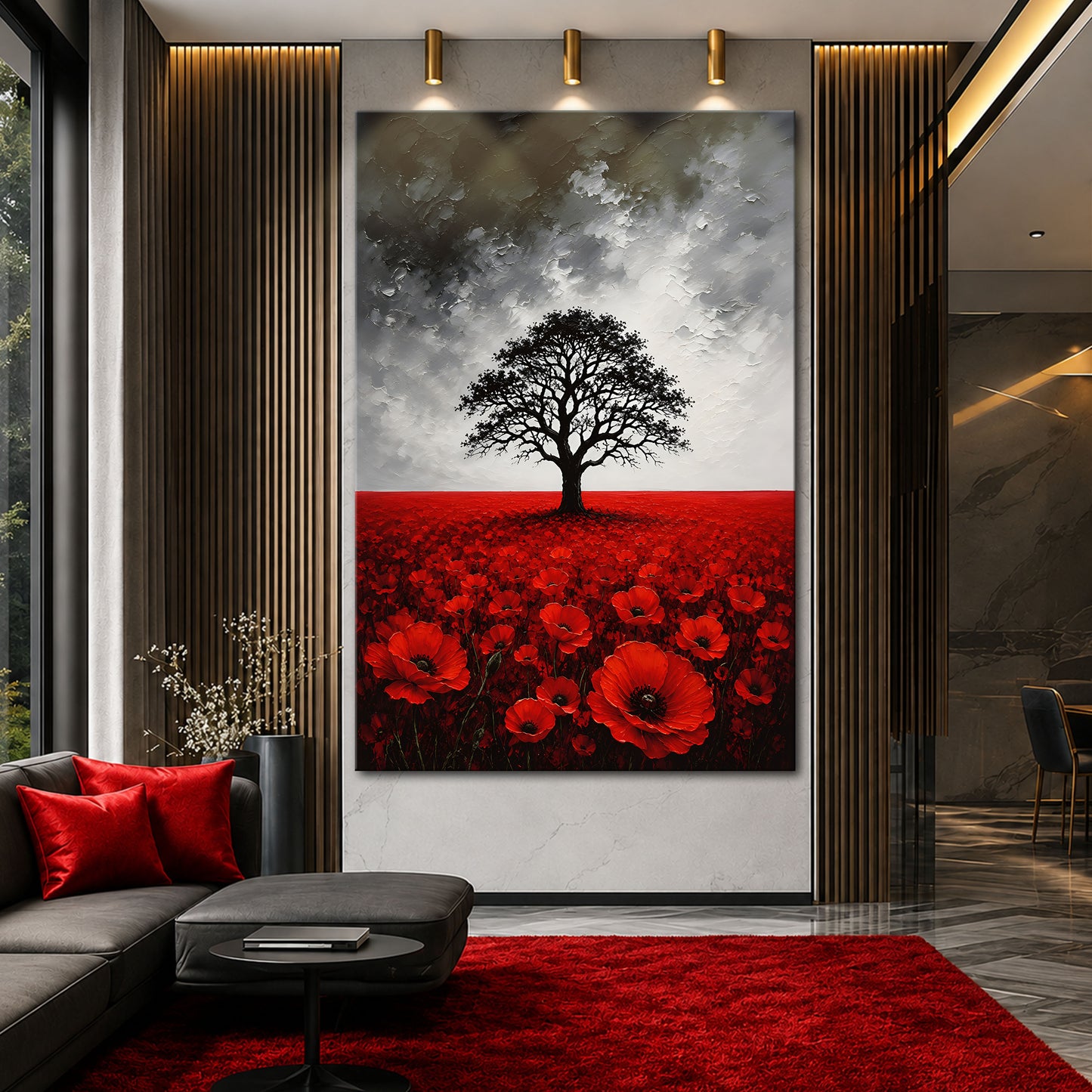Crimson Poppy Field