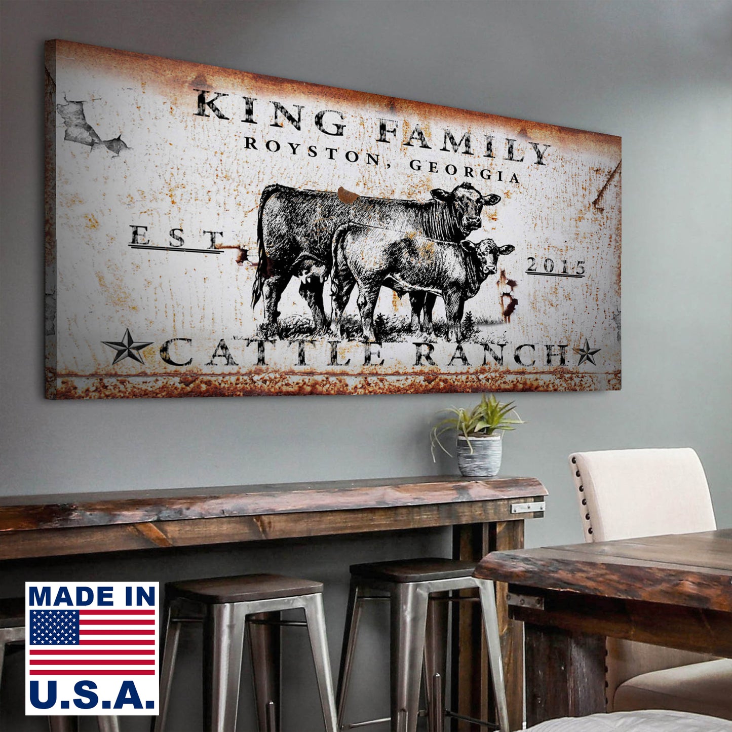 Cattle Ranch Sign II