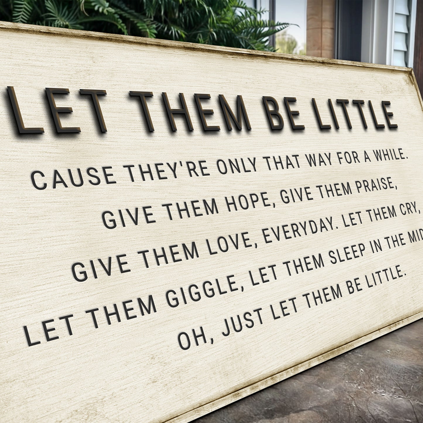 Let Them Be Little Playroom Sign