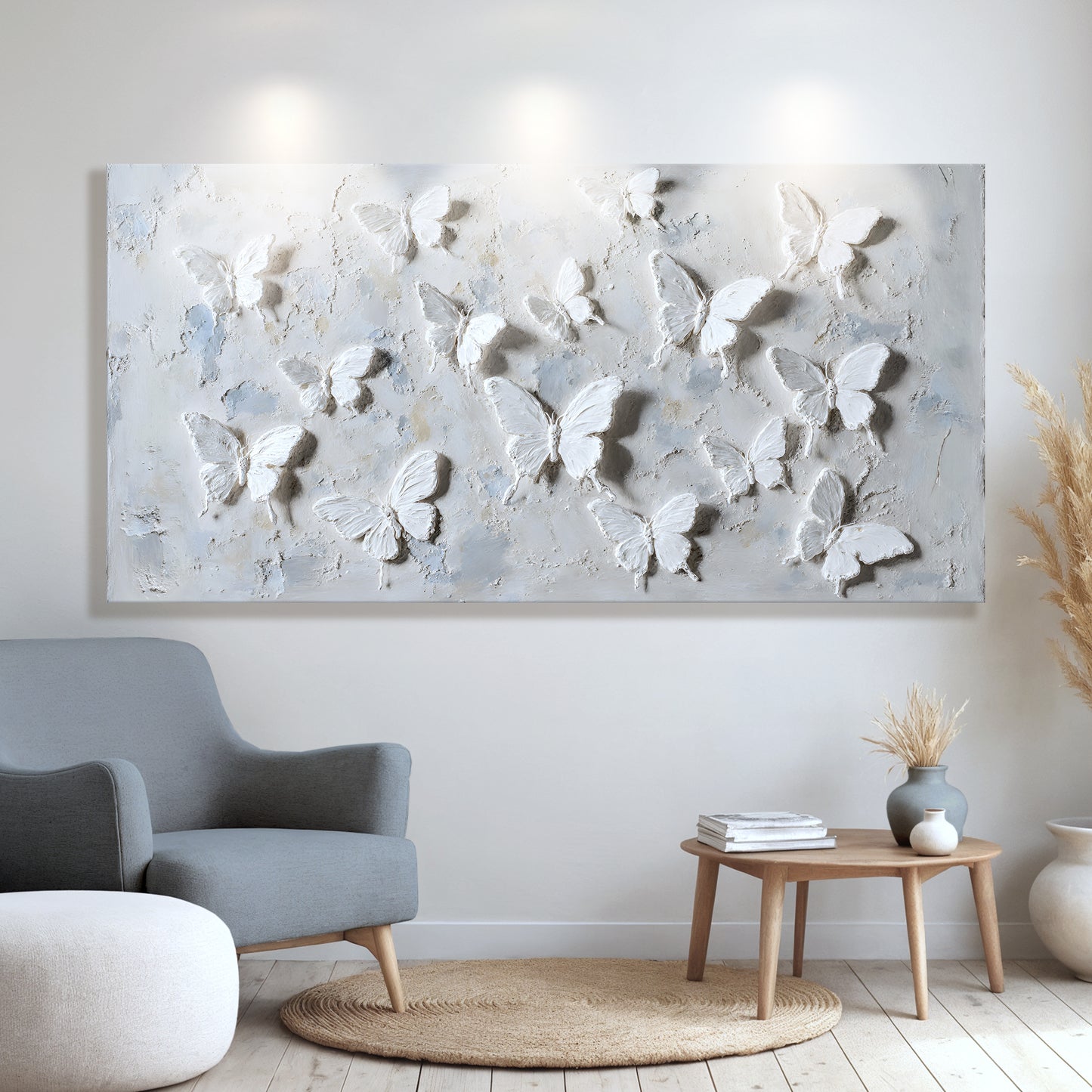 Porcelain Butterflies Abstract Wall Art