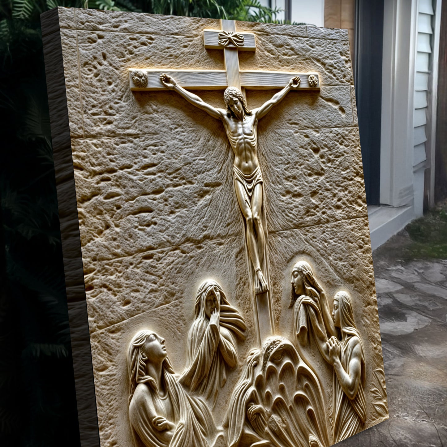 Three Cross Calvary Hill Wall Art