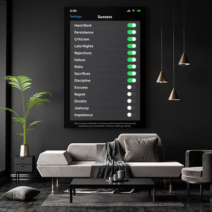Setting For Success Wall Art