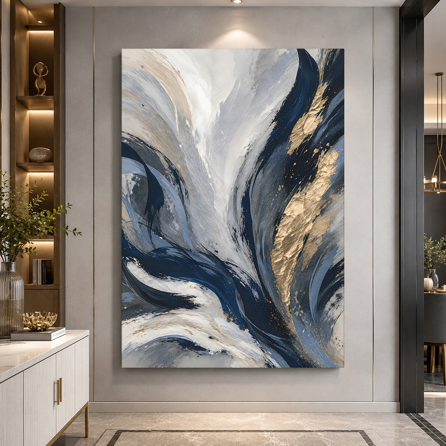 Gilded Indigo Motion