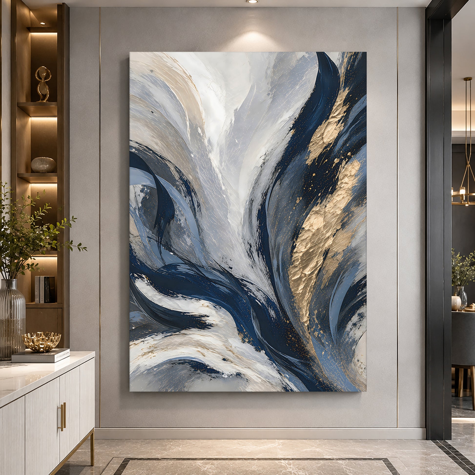 Gilded Indigo Motion