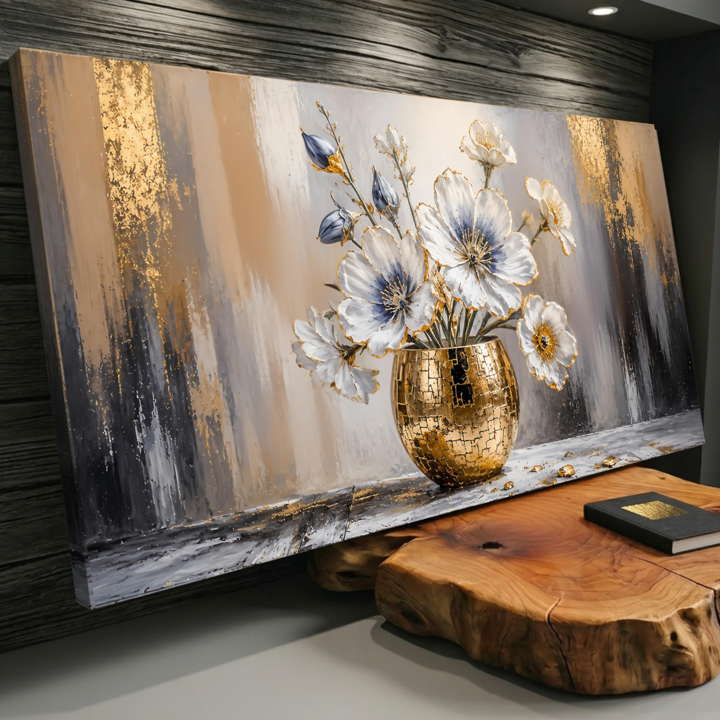 Gilded Bloom Vase