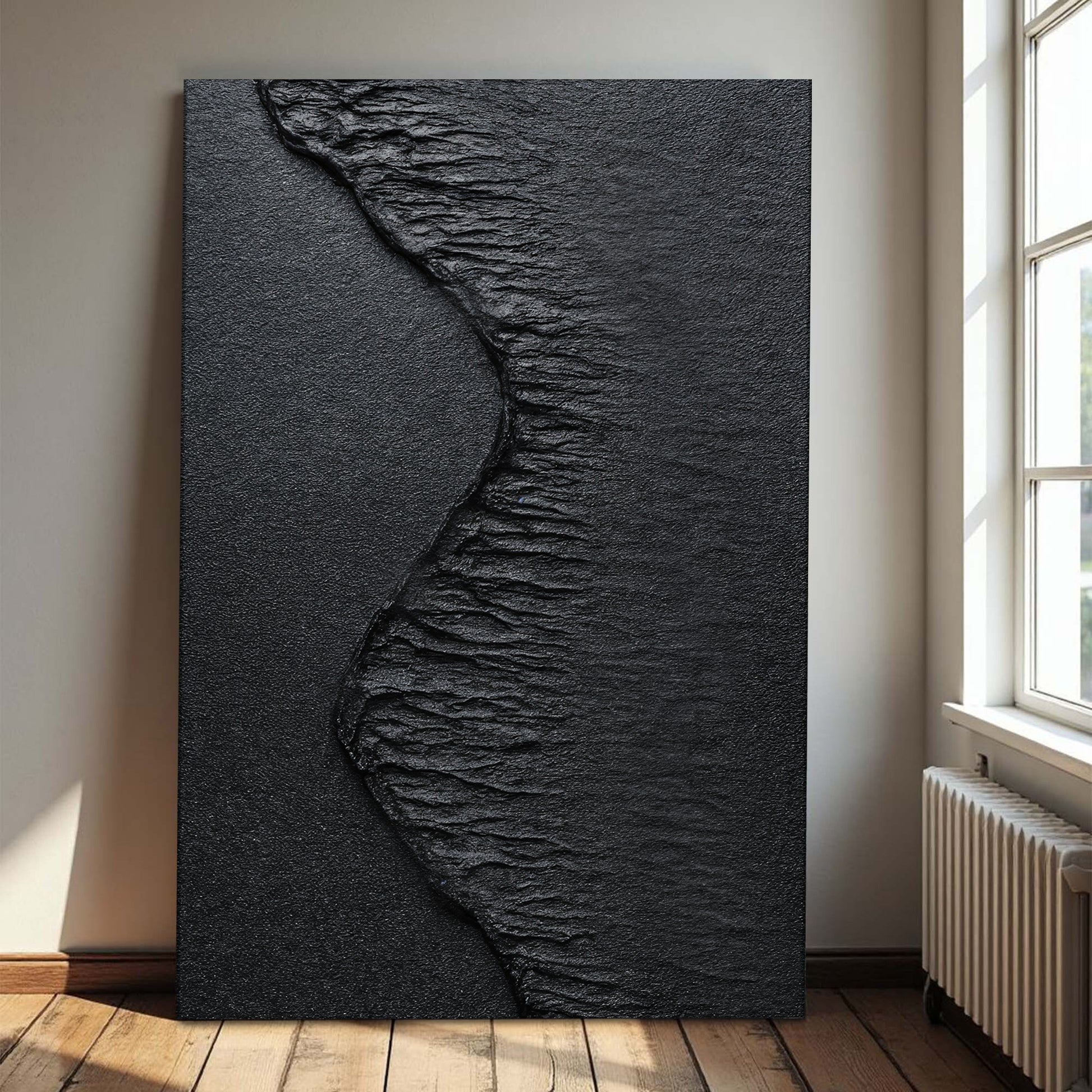 Onyx Beach Abstract Wall Art