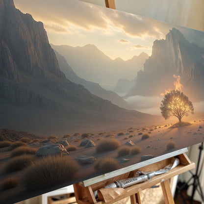 Burning Bush - Faith Wall Art XII