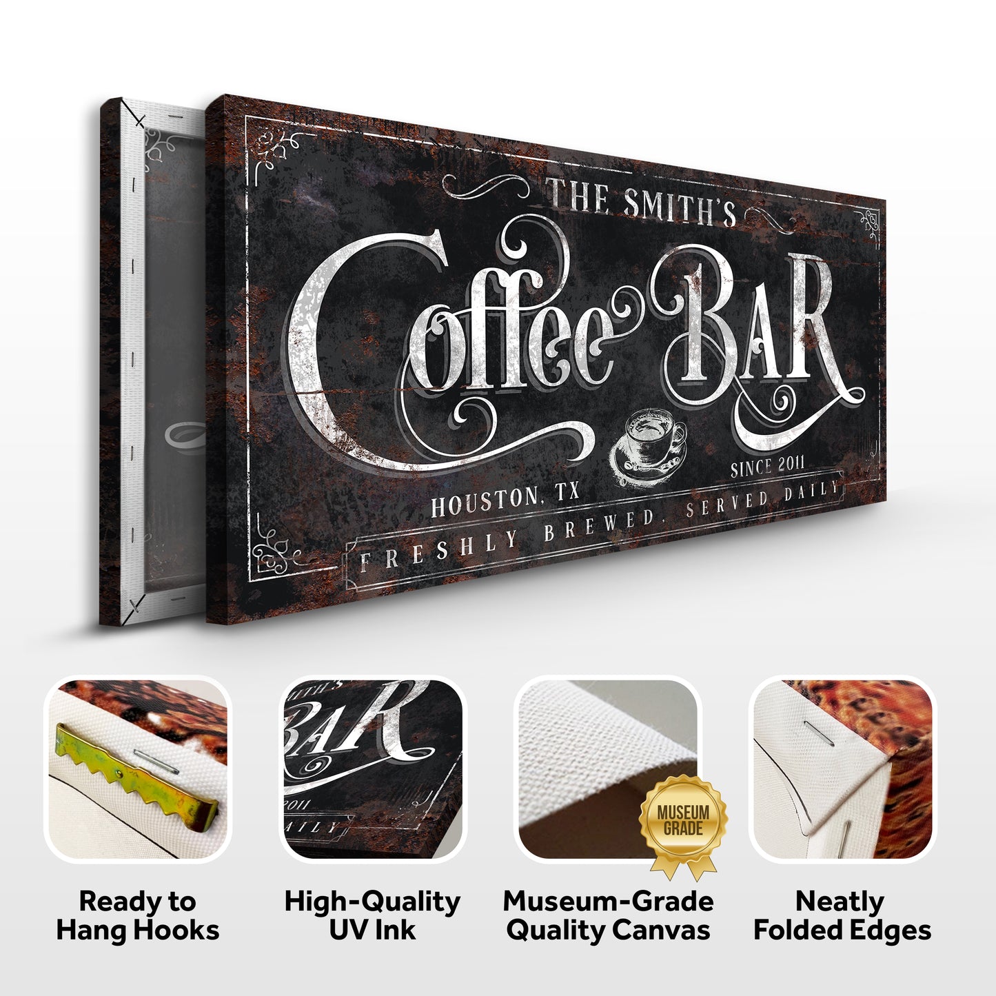 Coffee Bar Sign XI Specs - Image by Tailored Canvases