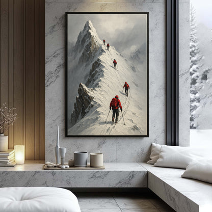 Snow Mountain Abstract Wall Art III