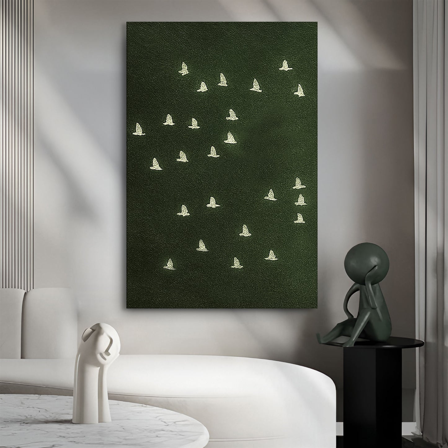 Birds Migration Abstract Wall Art
