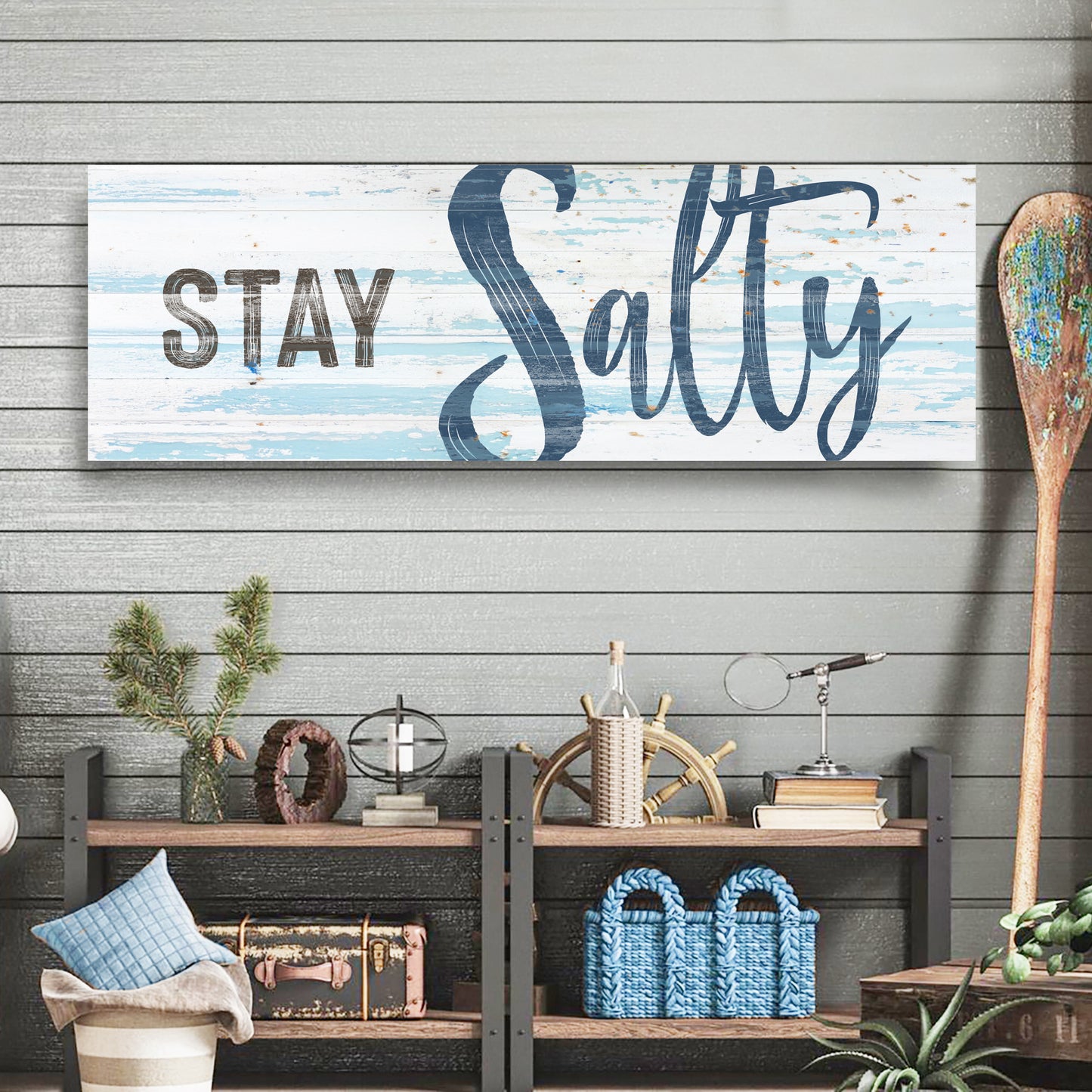 Stay Salty Coastal Sign IX