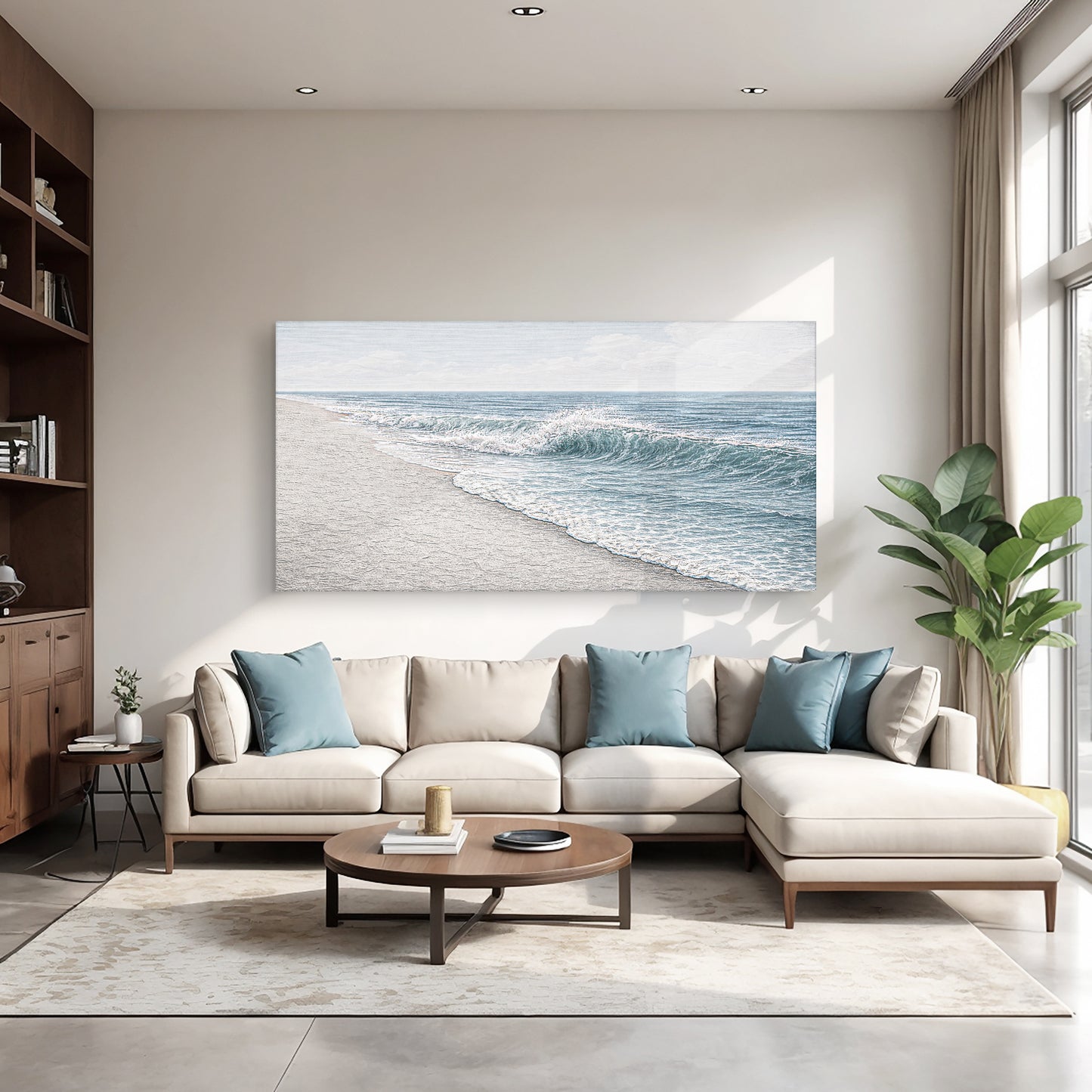 Abstract Beach Shore Wall Art II