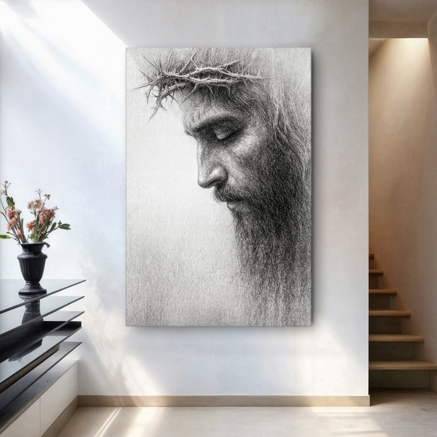 Jesus Crown of Thorns Faith Wall Art