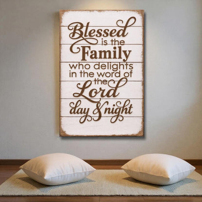 Blessed Is The Family Faith Sign III
