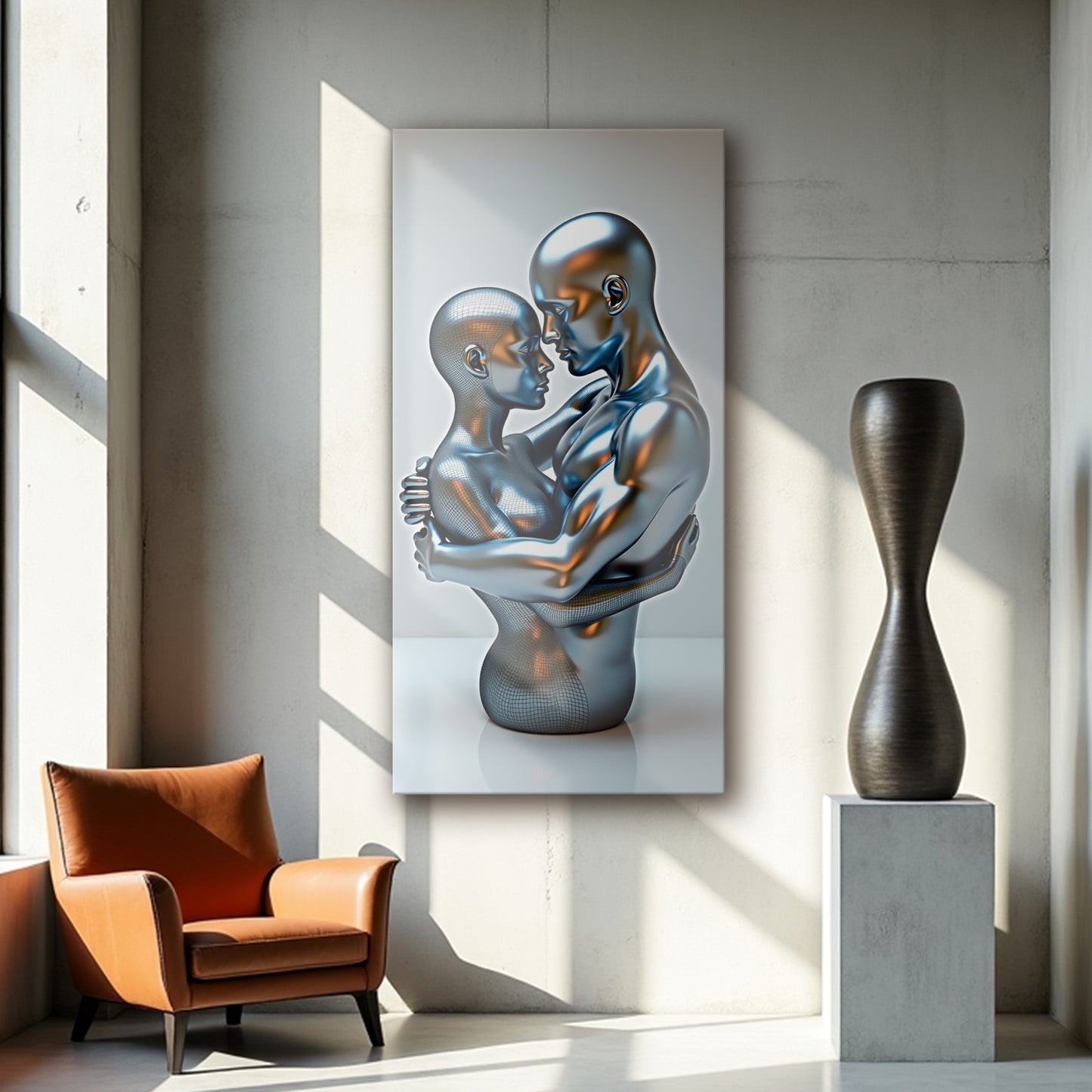 Eternal Love Figure Abstract Wall Art II