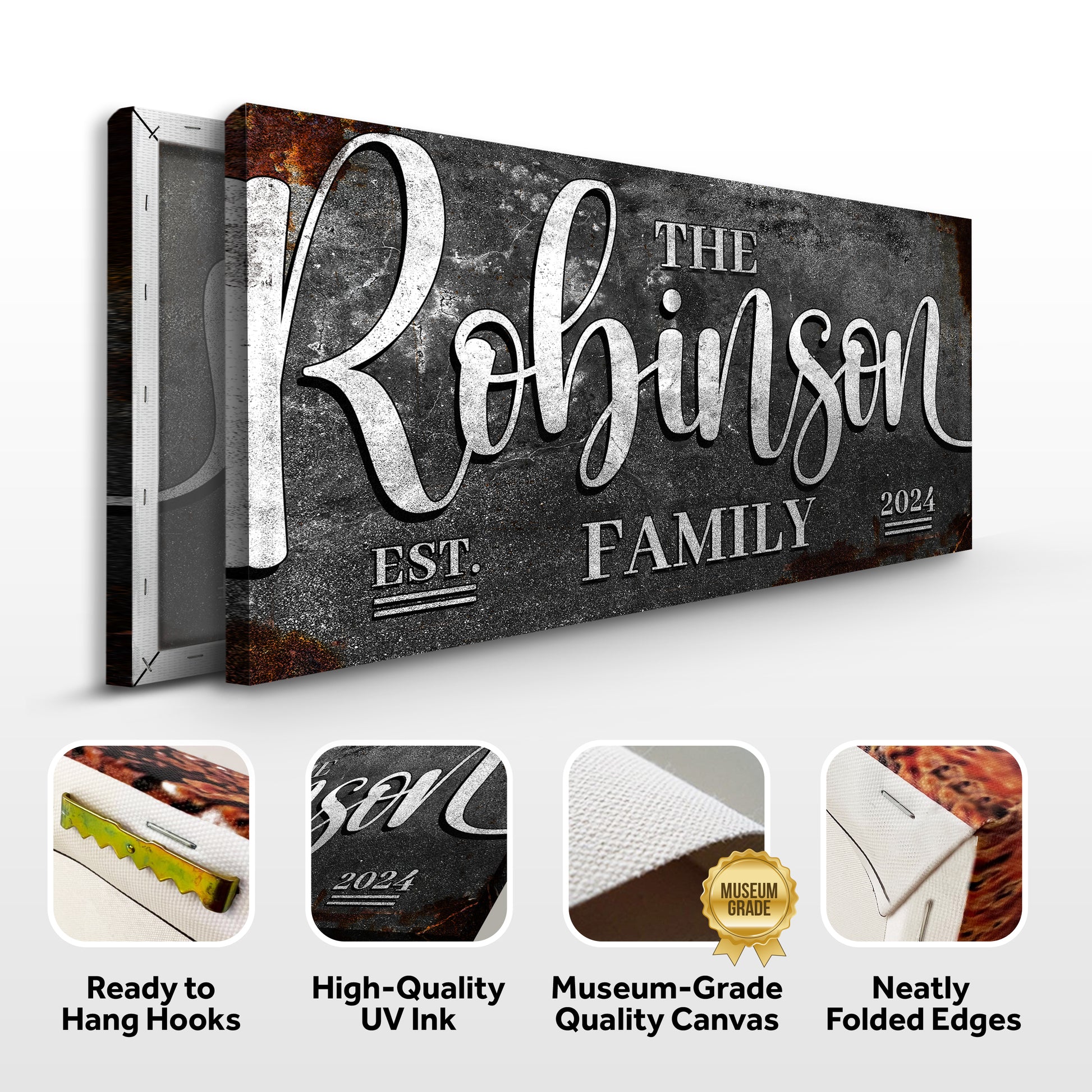 Personalized Family Sign Specs - Image by Tailored Canvases