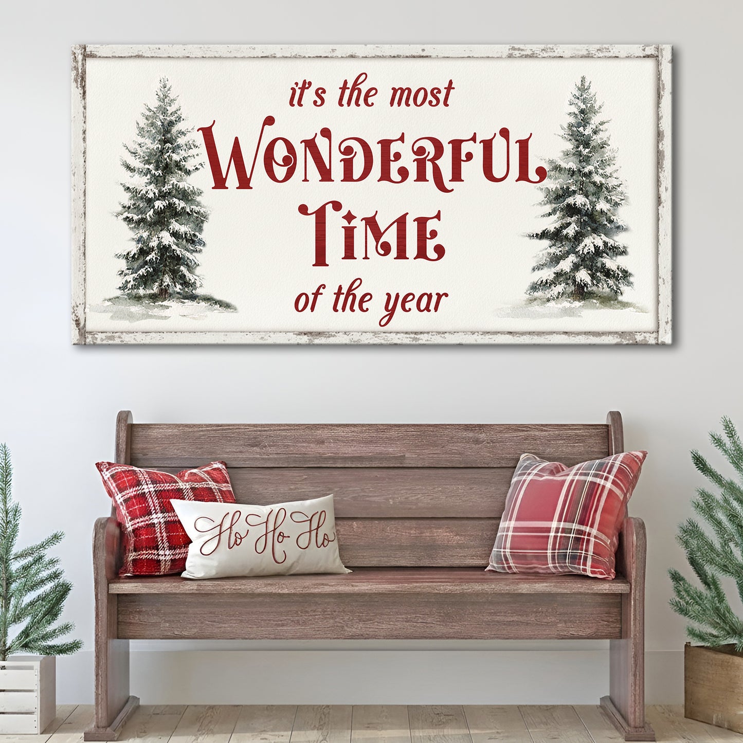 It's The Most Wonderful Time Of The Year Christmas Wall Art II