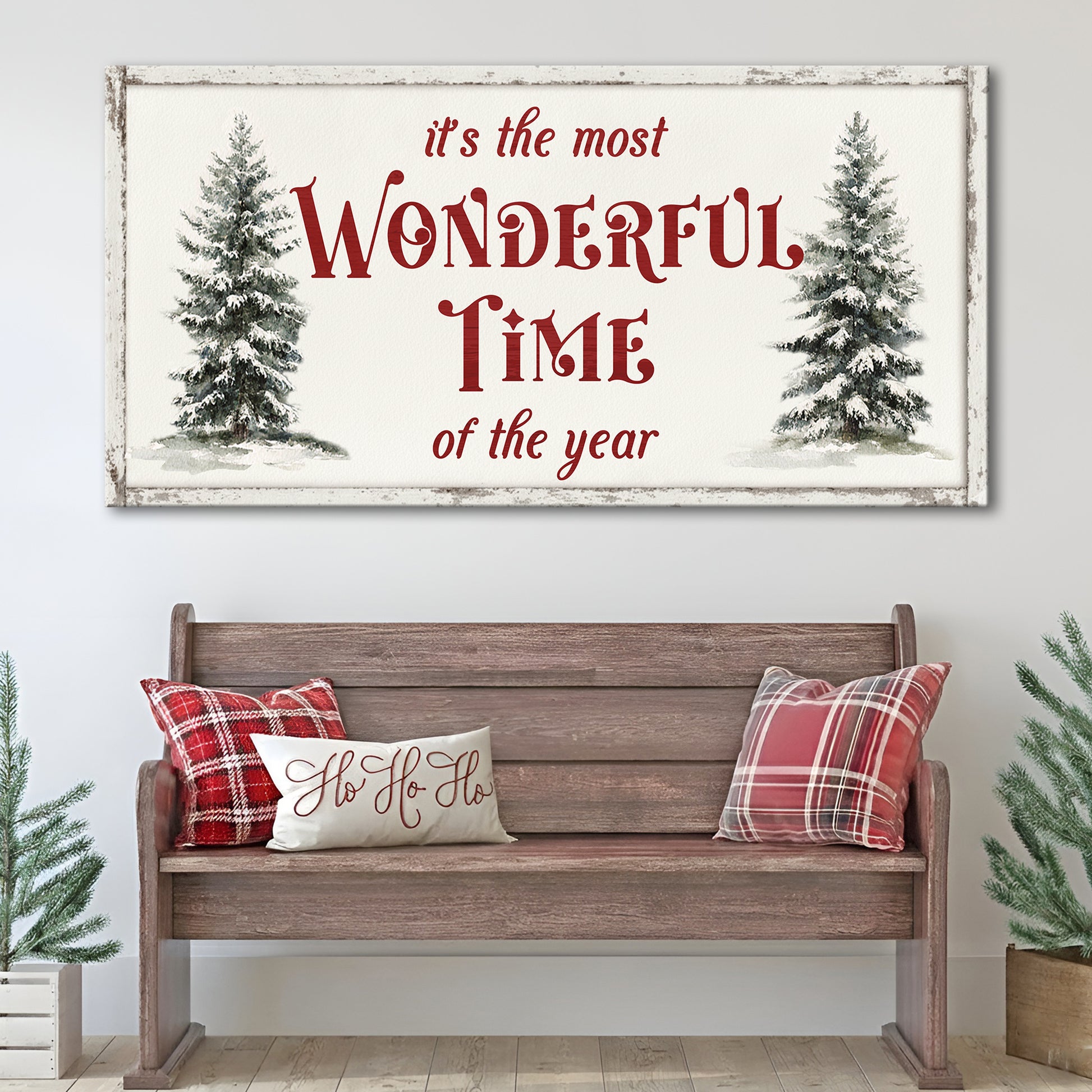 It's The Most Wonderful Time Of The Year Christmas Wall Art II