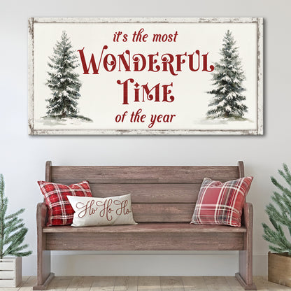 It's The Most Wonderful Time Of The Year Christmas Wall Art II