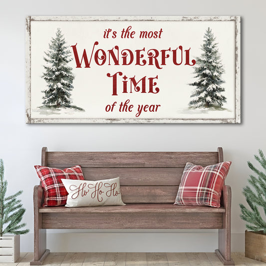 It's The Most Wonderful Time Of The Year Christmas Wall Art II