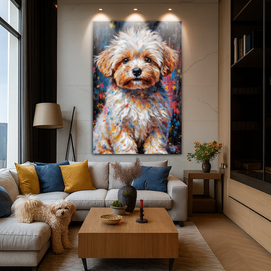 Customized Pet Portrait Abstract Wall Art II