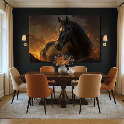 Horse Watercolor Wall Art