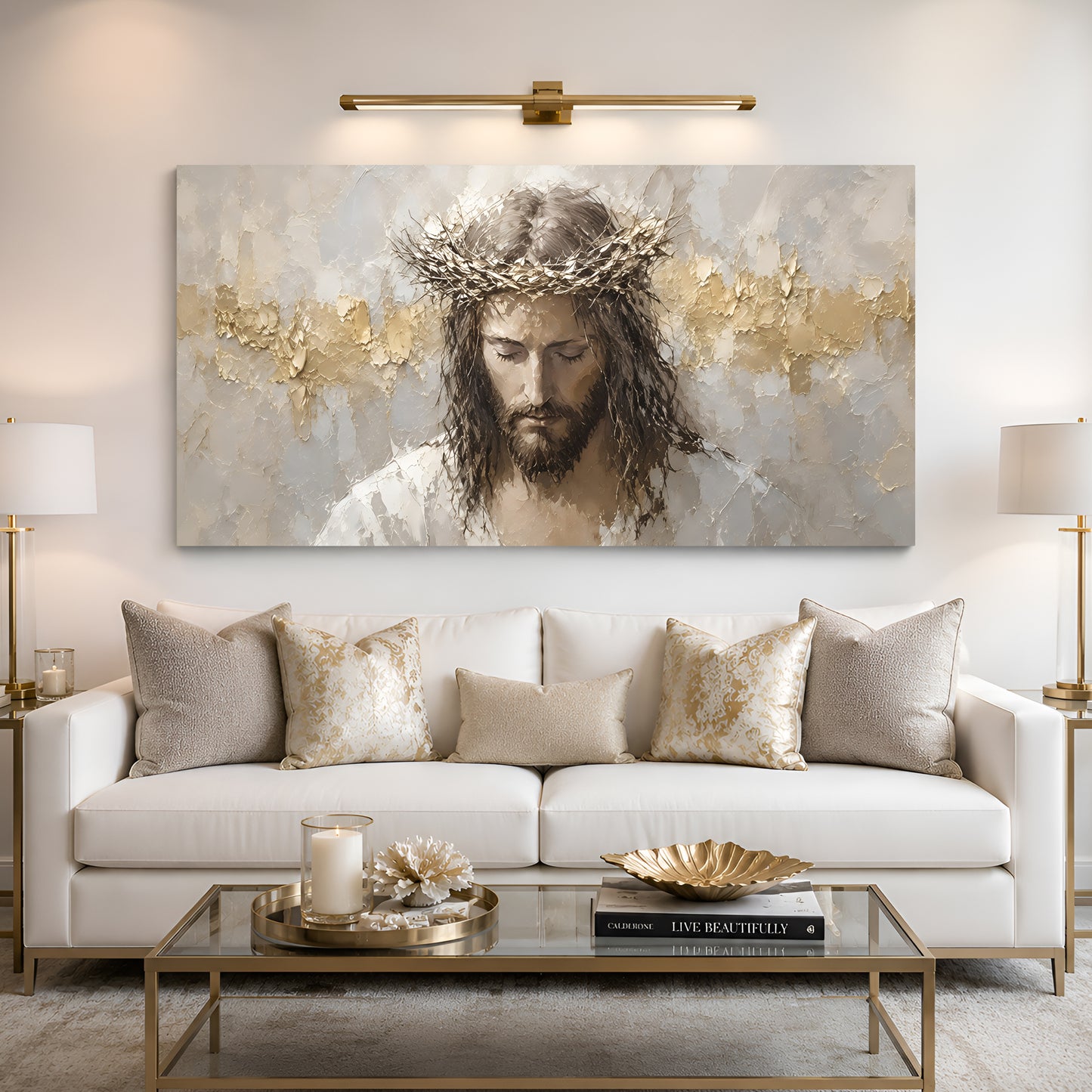 Golden Grace of Christ Wall Art
