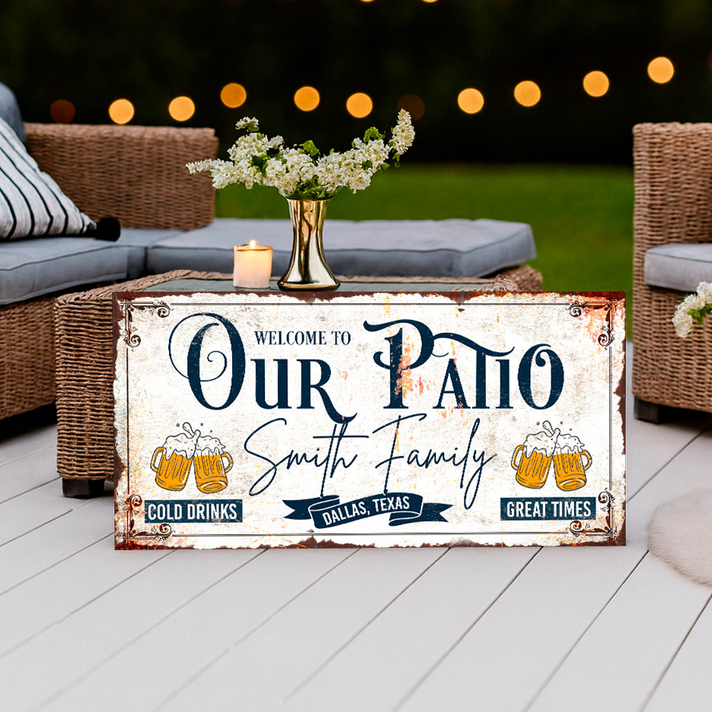 Personalized Patio Sign III