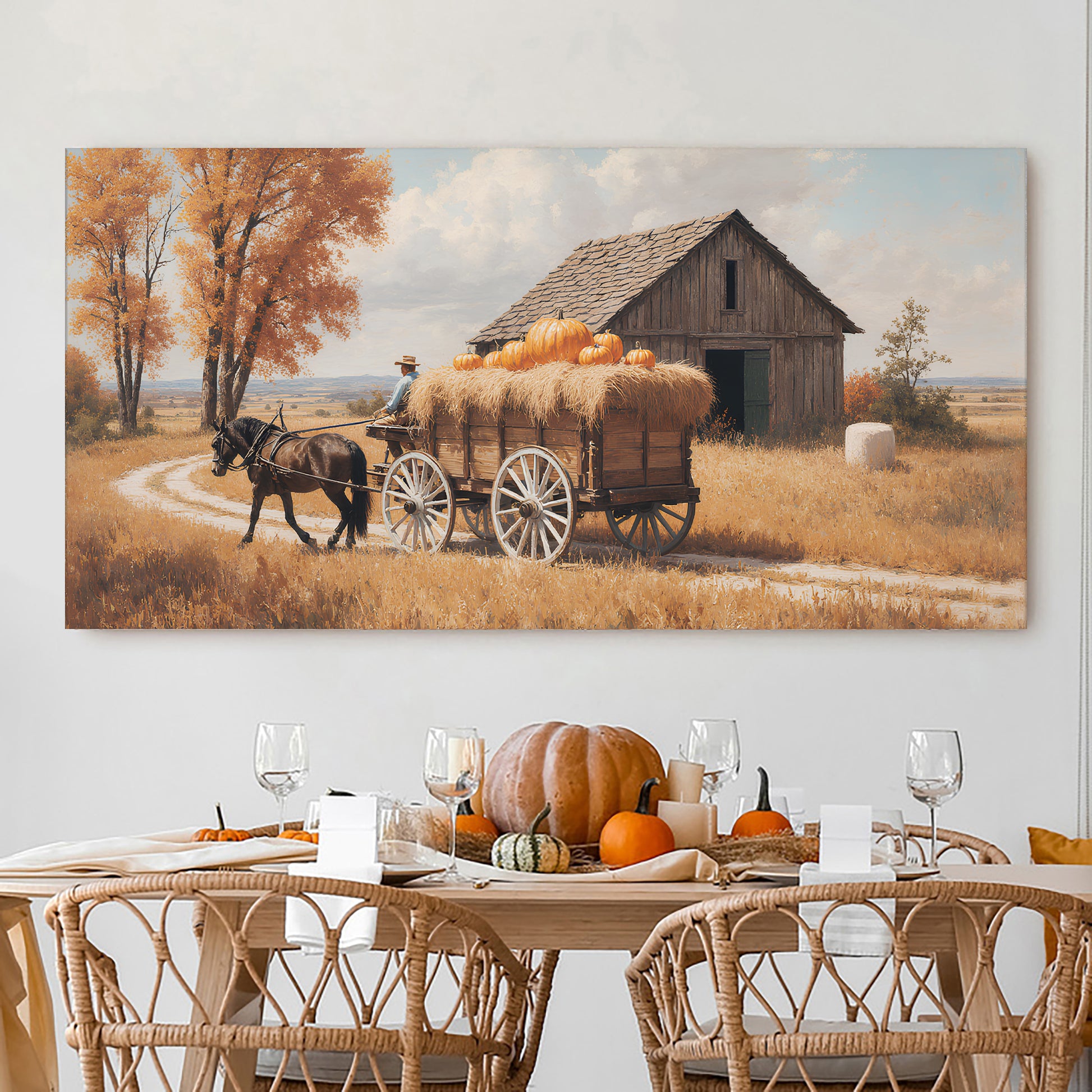 Hay Rides With Grampa Wall Art