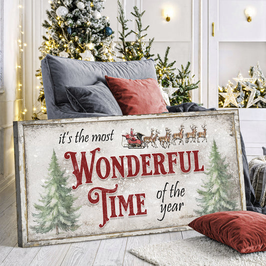 It's The Most Wonderful Time Of The Year Christmas Wall Art
