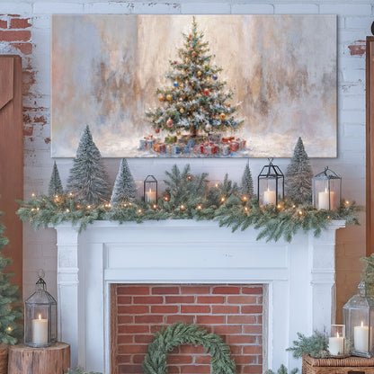 Rustic Christmas Tree Wall Art