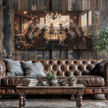 Cowboys, Cards, & Drinks Wall Art
