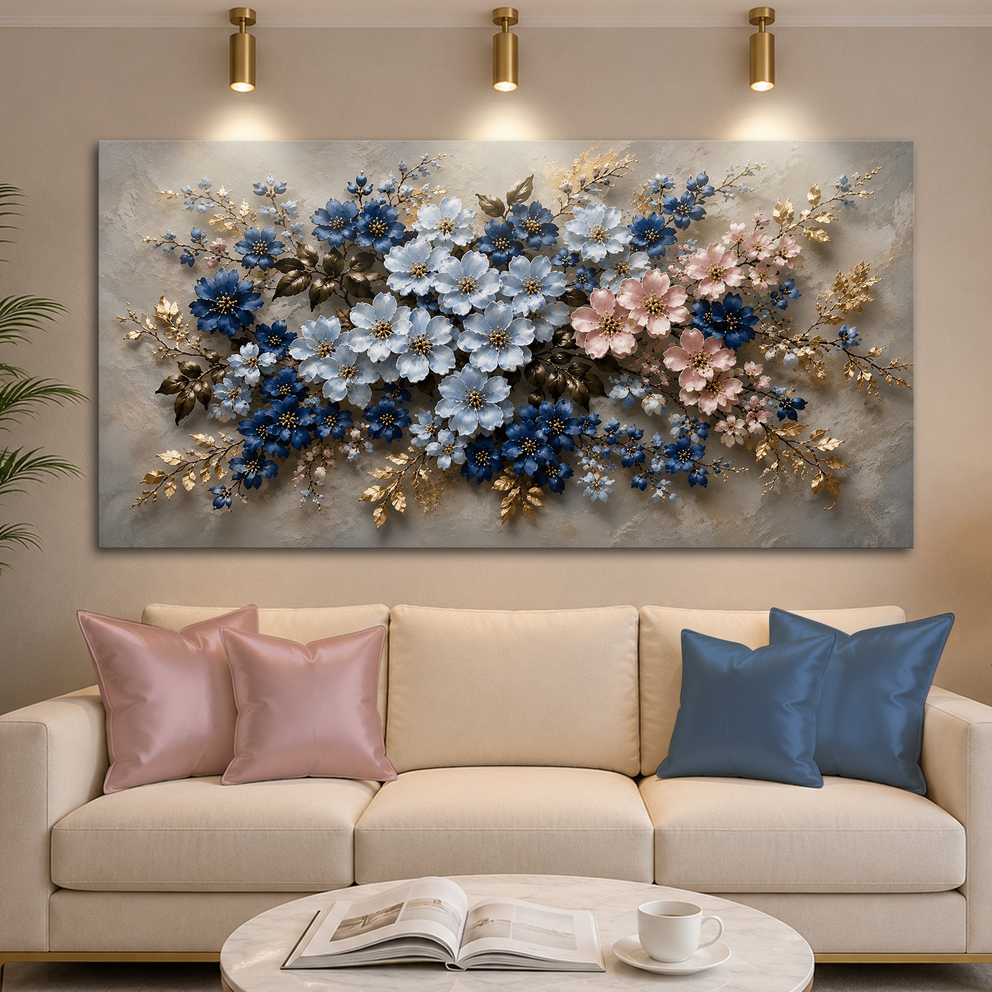 Blue Flower Elegance