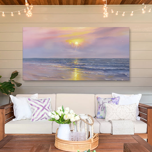 Purple Skies Beach Wall Art II
