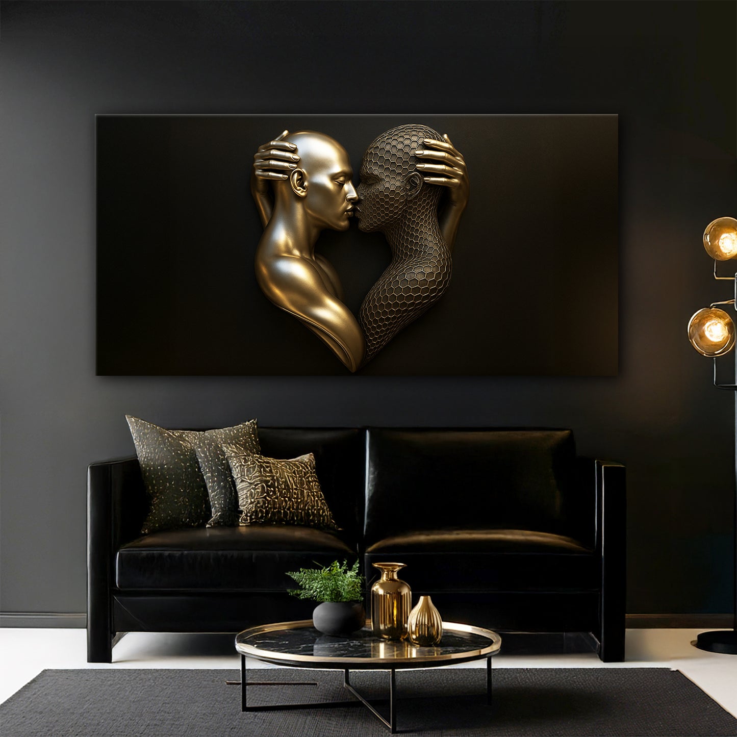 Eternal Love Figure Abstract Wall Art V