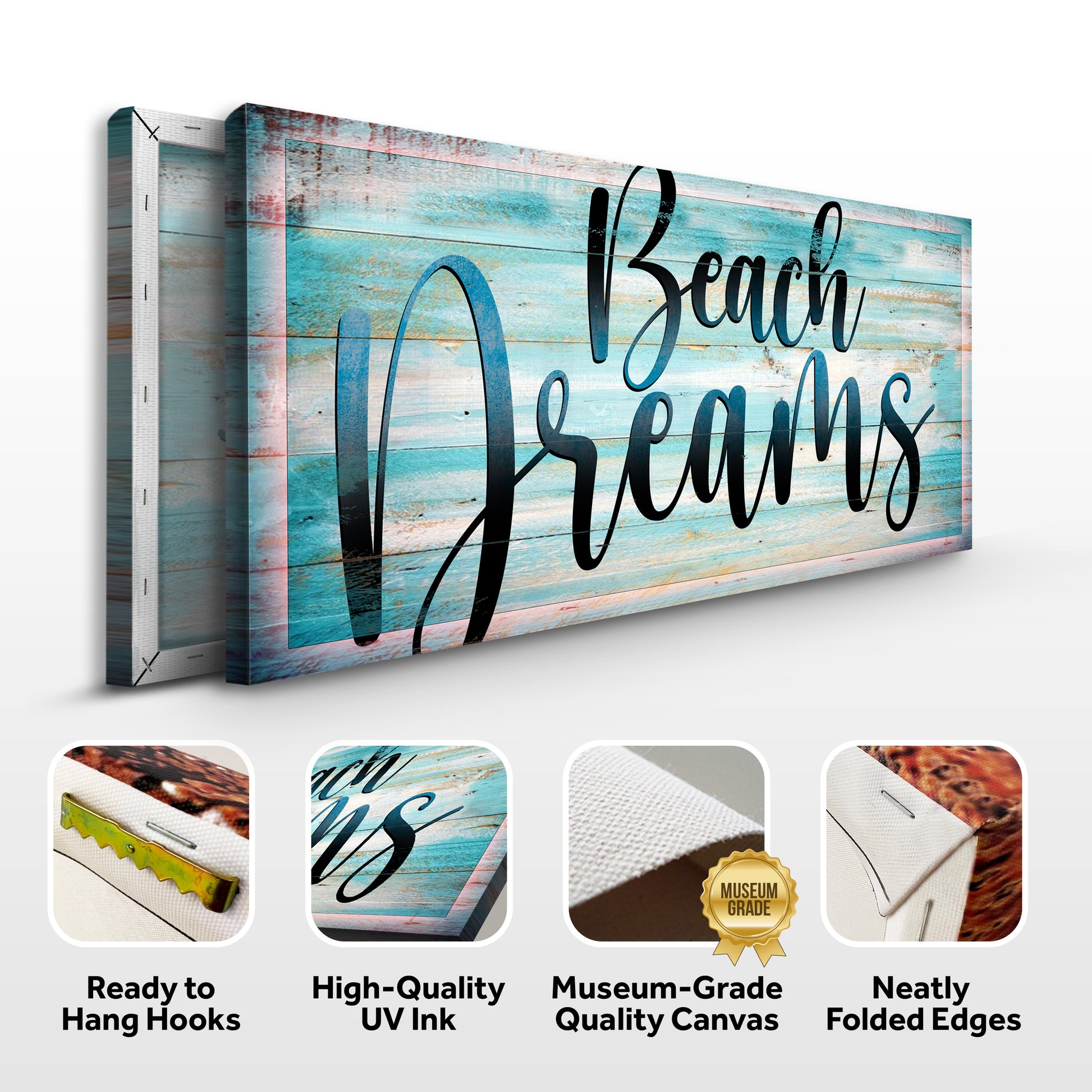 Beach Dreams Sign II Specs - Image by Tailored Canvases