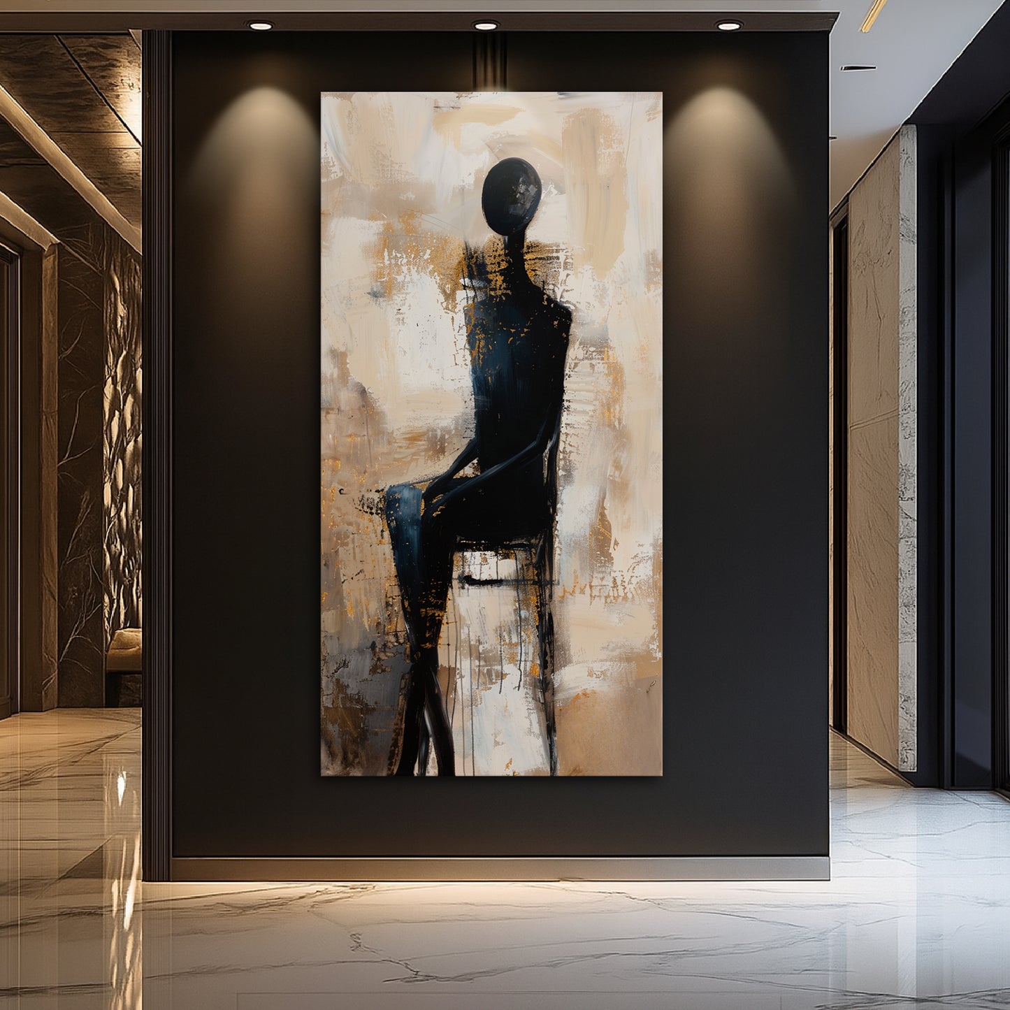 The Waiting Figure Abstract Wall Art