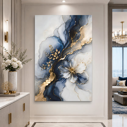 Midnight Elegance Bloom Wall Art
