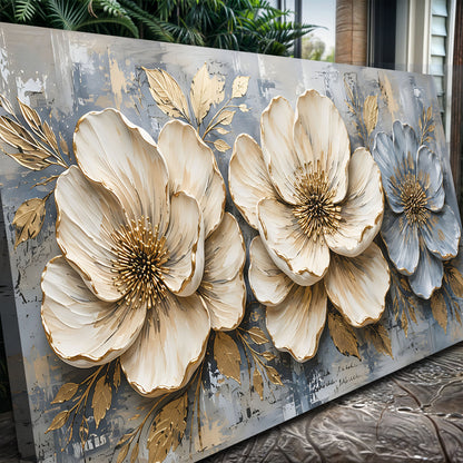 Golden Ivory Blossoms