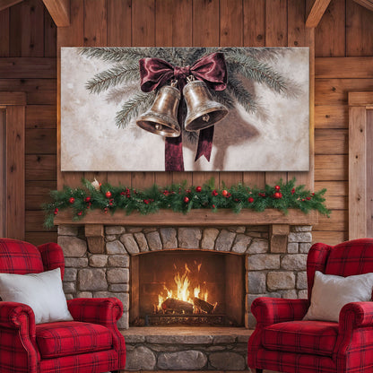 Vintage Christmas Bells Wall Art IV