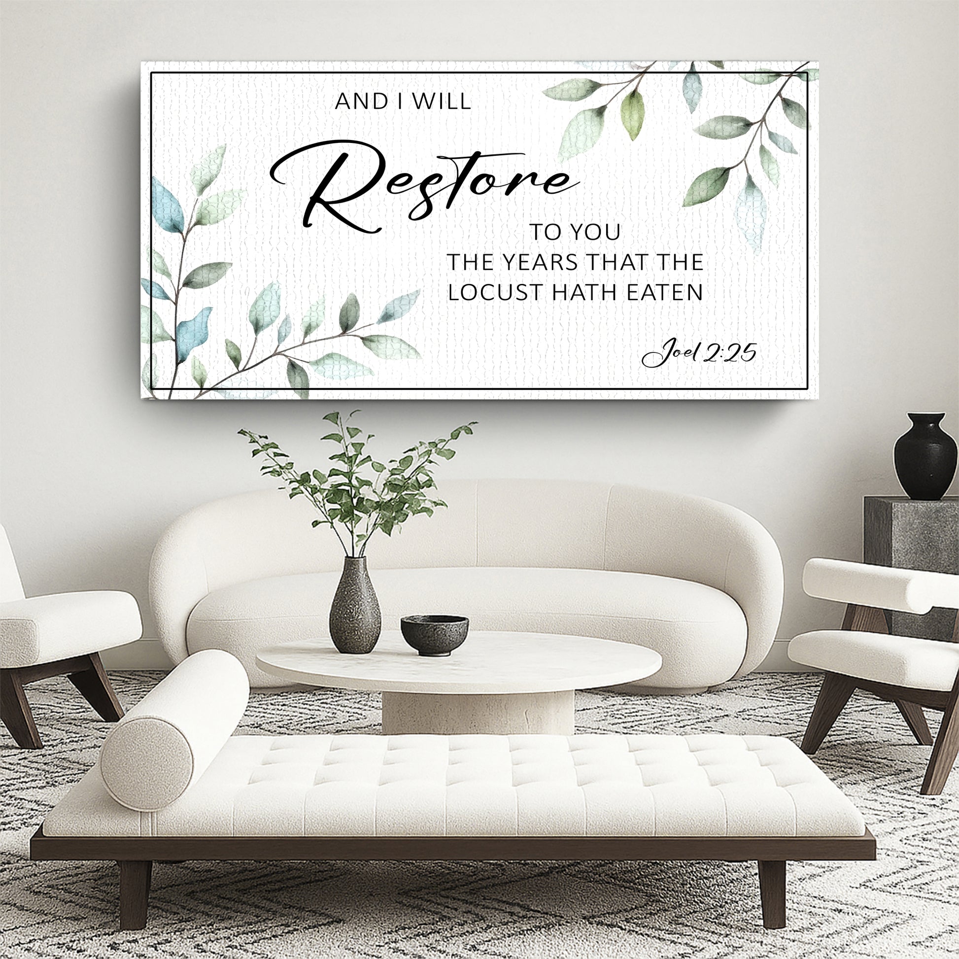 And I Will Restore To You - Joel 2:25 Faith Sign