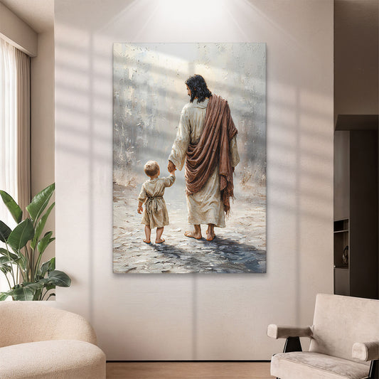 Jesus With Boy Faith Wall Art