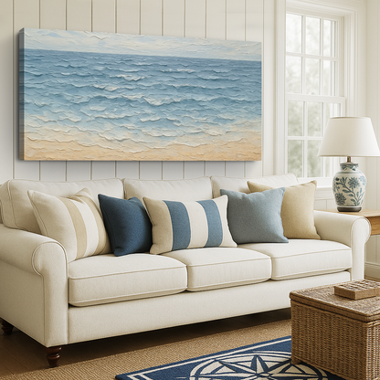 Serene Ocean Wave Coastal Wall Art VI