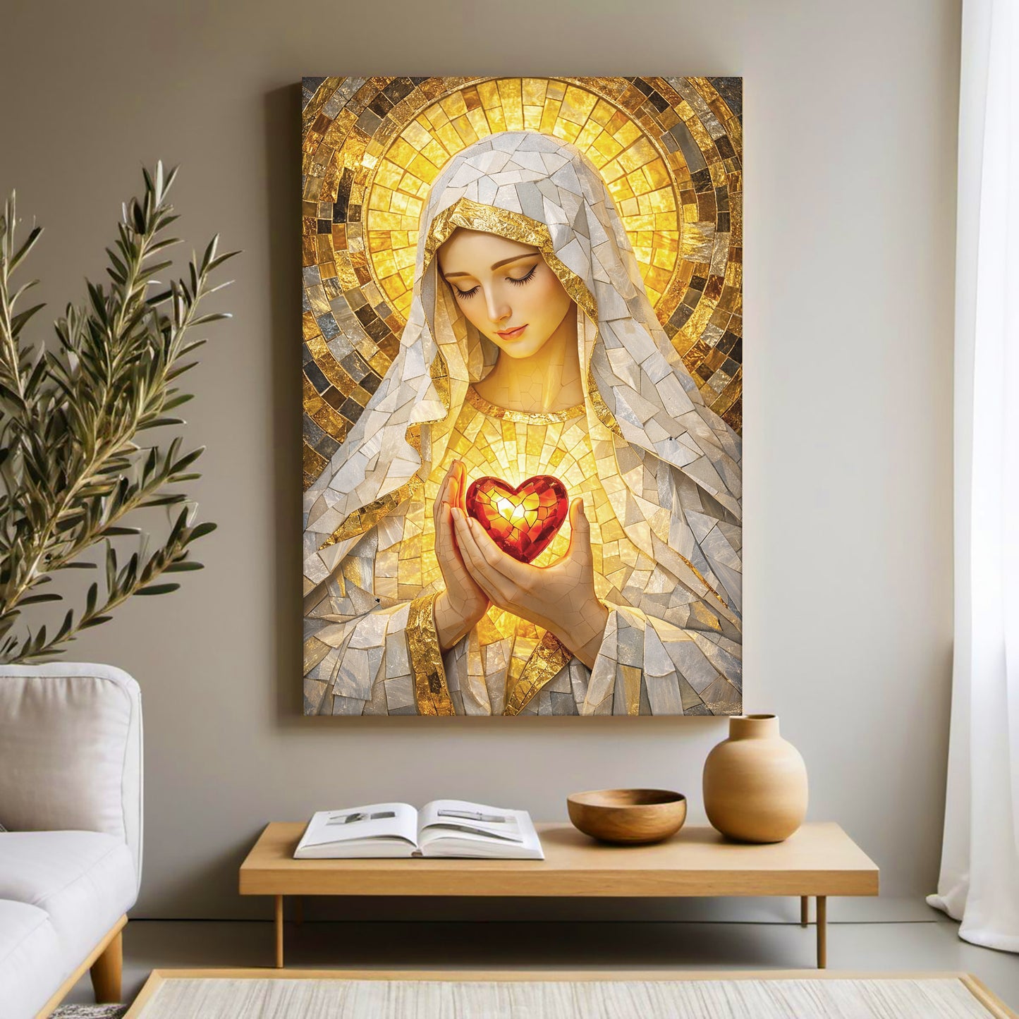 Heart Of A Mother Mosaic Wall Art
