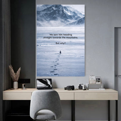 Heading Towards The Mountains Wall Sign II