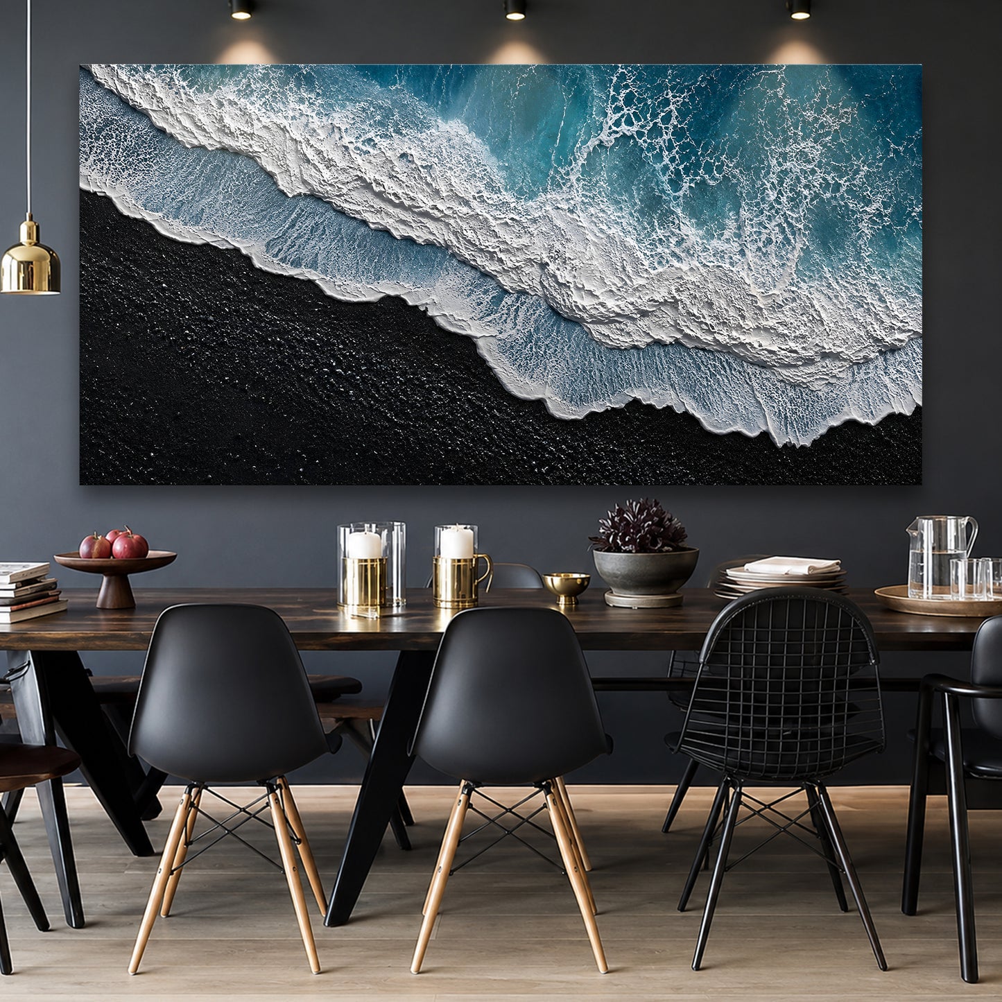 Midnight Shore Aerial Wall Art